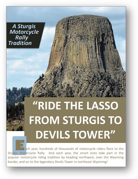 guide to motorcycle rides to the Devils Tower from Sturgis
