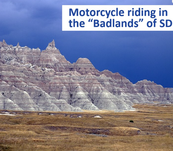 guide to motorcycle riding in the Badlands of south dakota