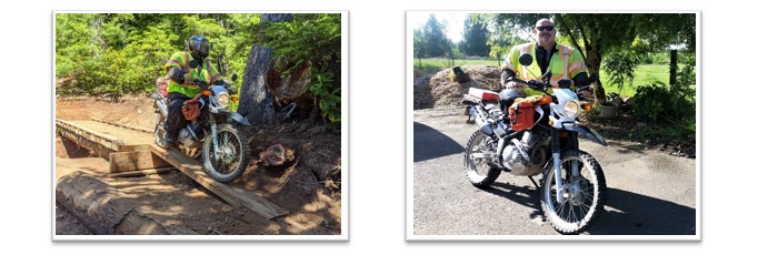 Oregon's motorcycle road ranger