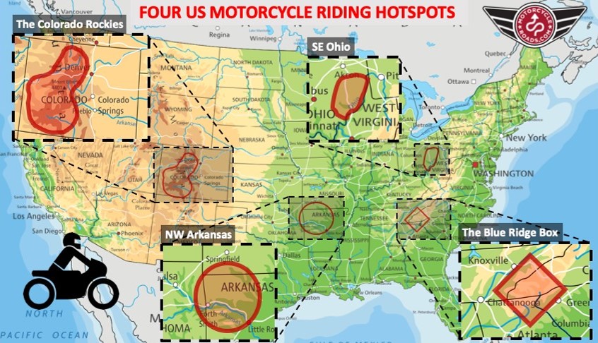 US motorcycle riding hotspots