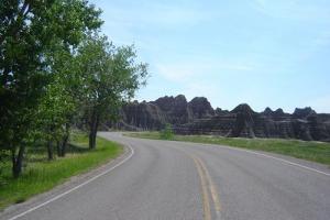 Good Route Through Badlands to a Great Monument